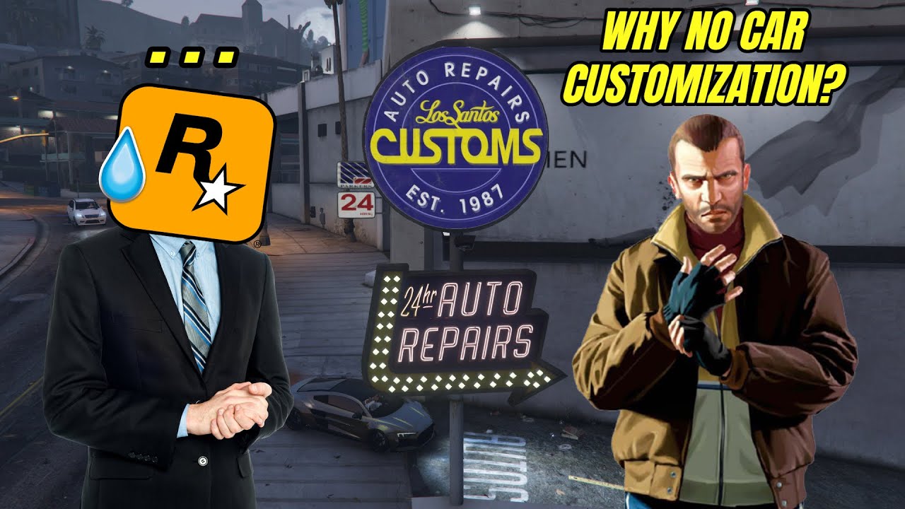 Почему в GTA 4 нет возможности кастомизации автомобилей?