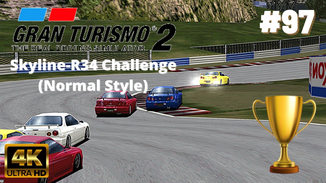 Gran Turismo 2 Plus [Mod][4K60] - Part #97 - Skyline R34 Challenge (Nissan)