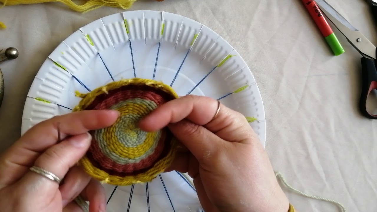 Creative Activity to try at home - Circular plate weaving