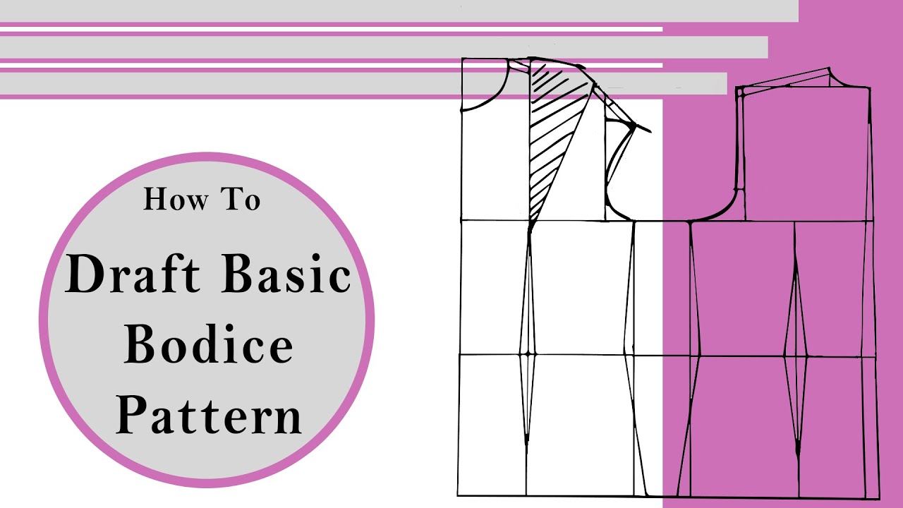 How To Draft Basic Bodice Pattern | Müller Pattern