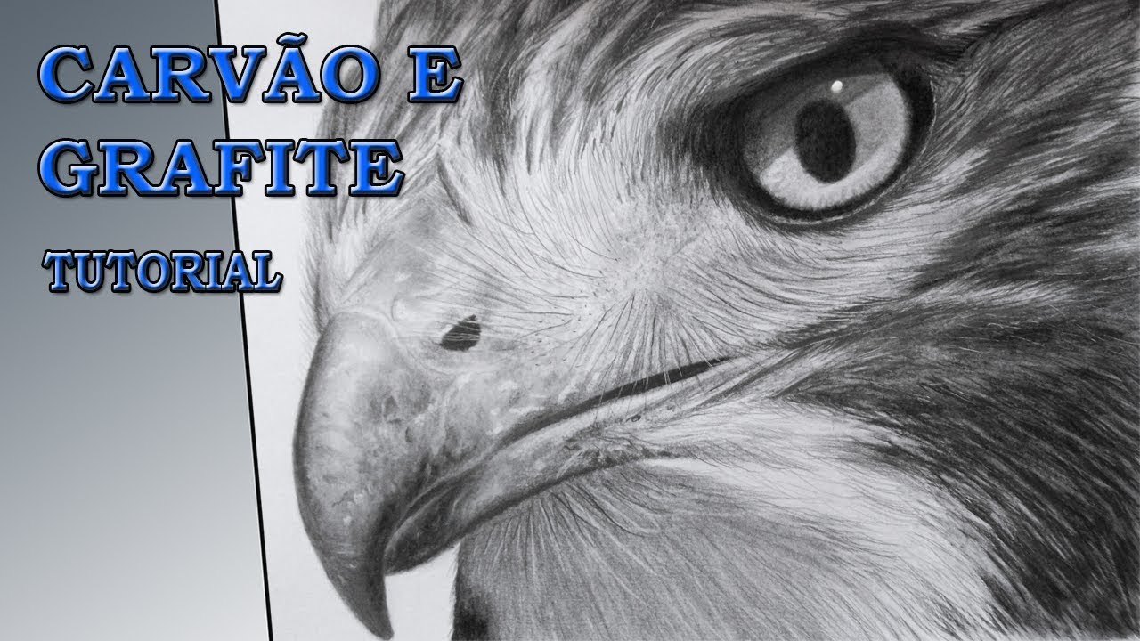 Como desenhar com carvão vegetal e grafite / How to draw with charcoal and graphite – Tutorial