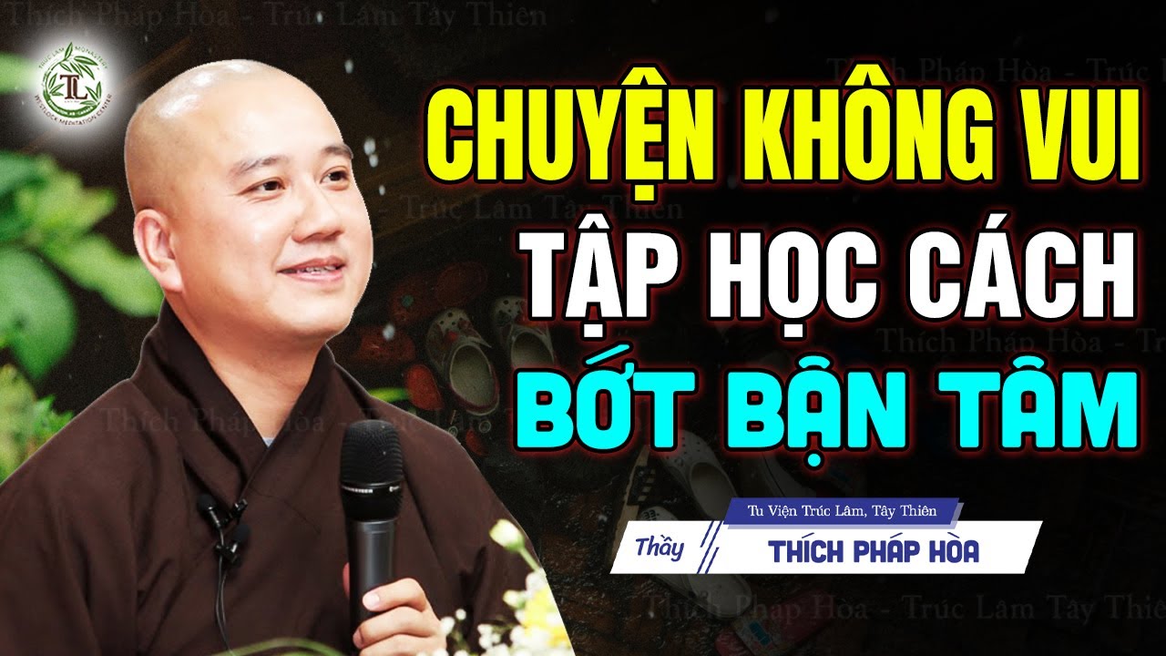 Những chuyện không vui con hãy học cách Bớt Bận Tâm - Thầy Thích Pháp Hòa