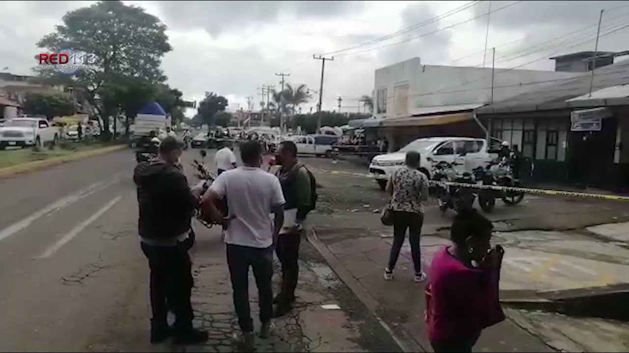 Peat&oacute;n es asesinado a balazos en la zona del Mercado de la Charanda