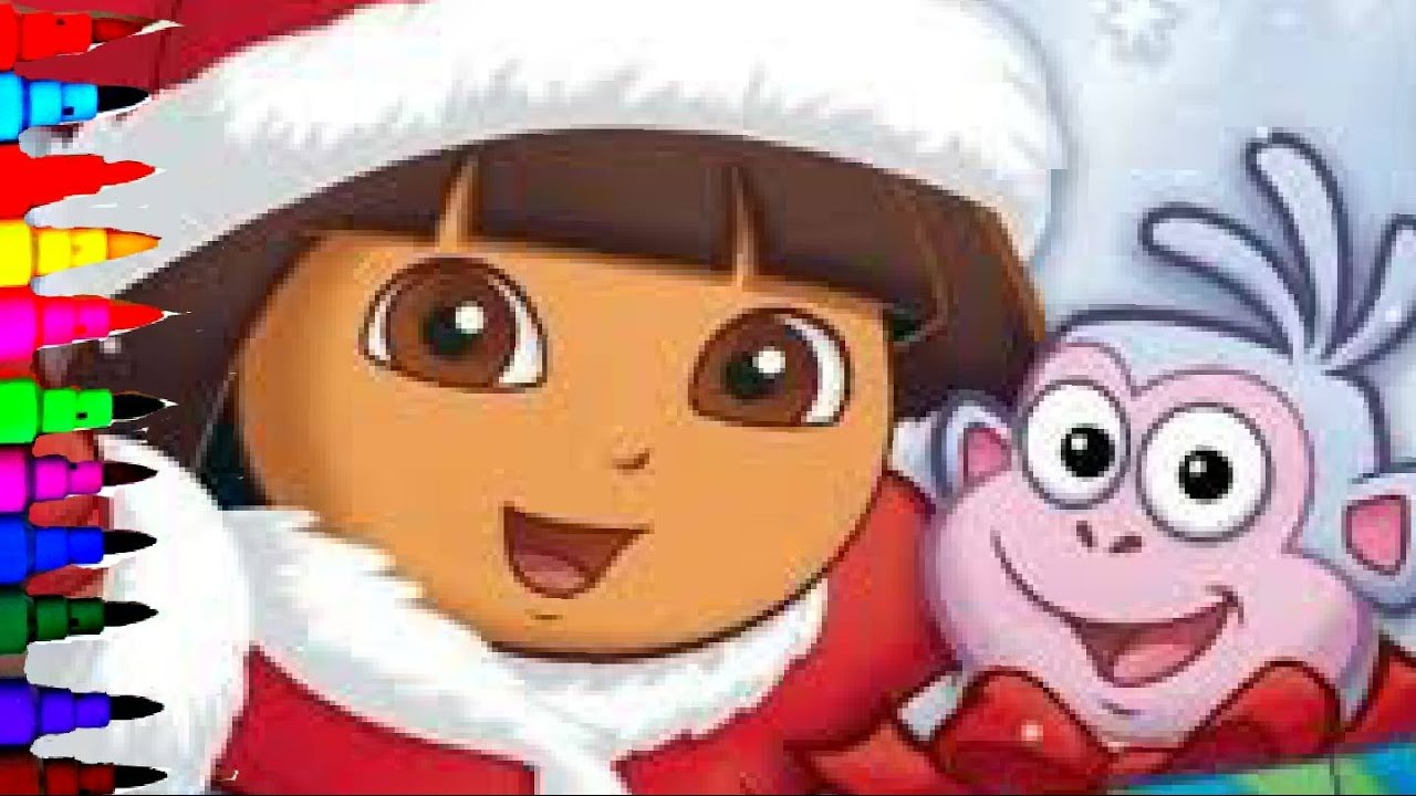 DORA the EXPLORER Coloring Book Pages Kids Coloring - In Fun Art For Disney Brilliant Kids