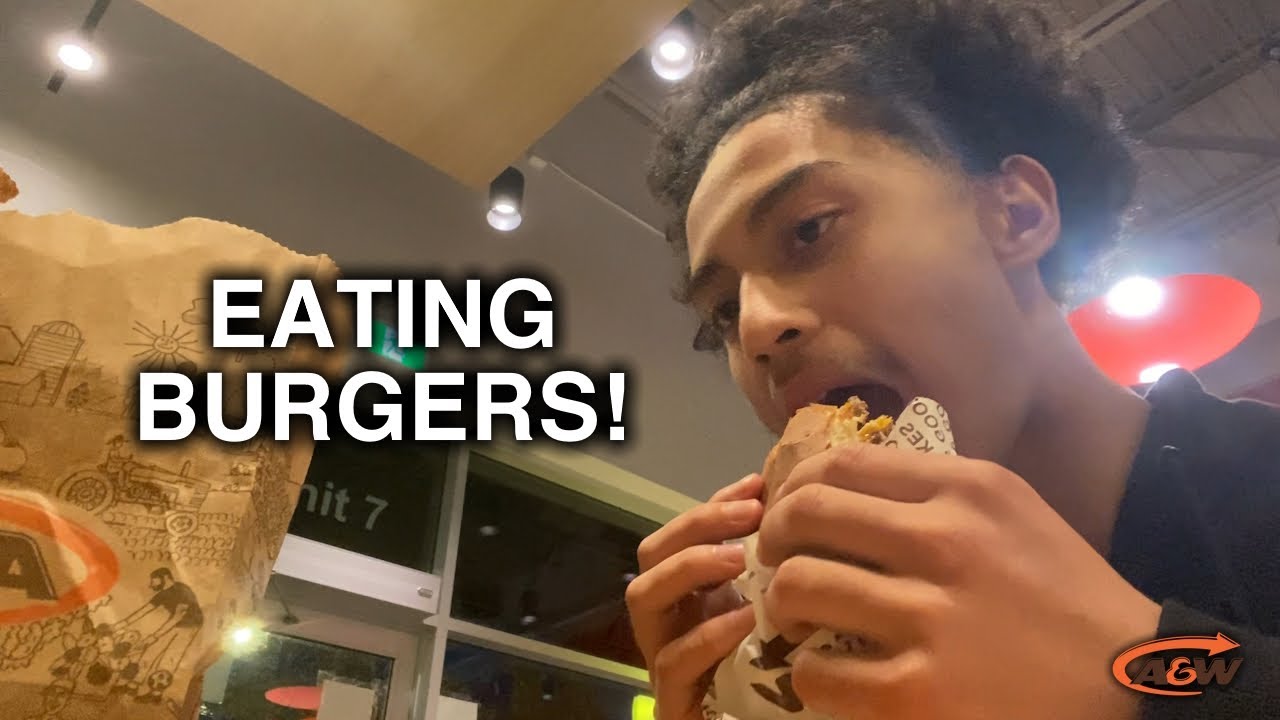 eating burgers at A&W vlog.. (& more)