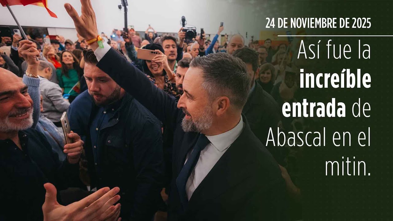 VIRAL 🔴 INCREÍBLE ENTRADA de ABASCAL en el mitin de VOX en ZARAGOZA 