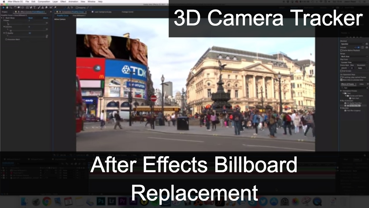 Video Billboard Replacement After Effects Tutorial