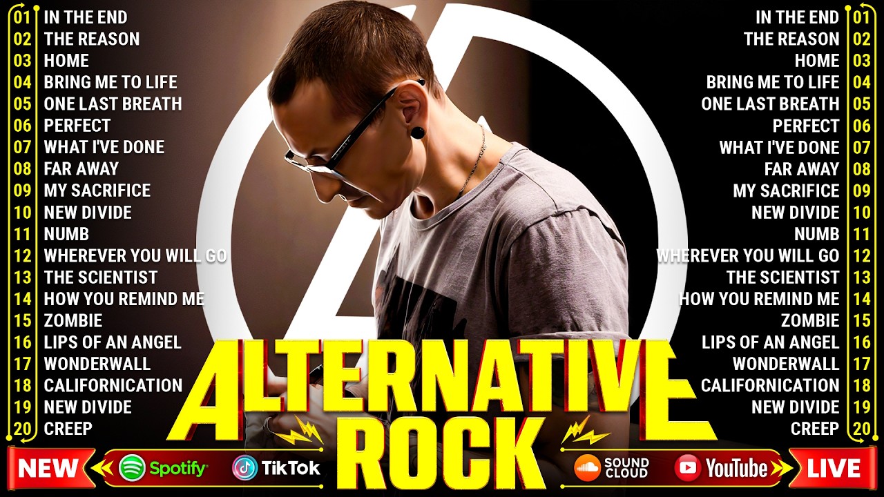 Alternative Rock Of The 90s 2000s⚡⚡Linkin Park, Creed, Green Day, Audioslave, Hinder, Evanescence