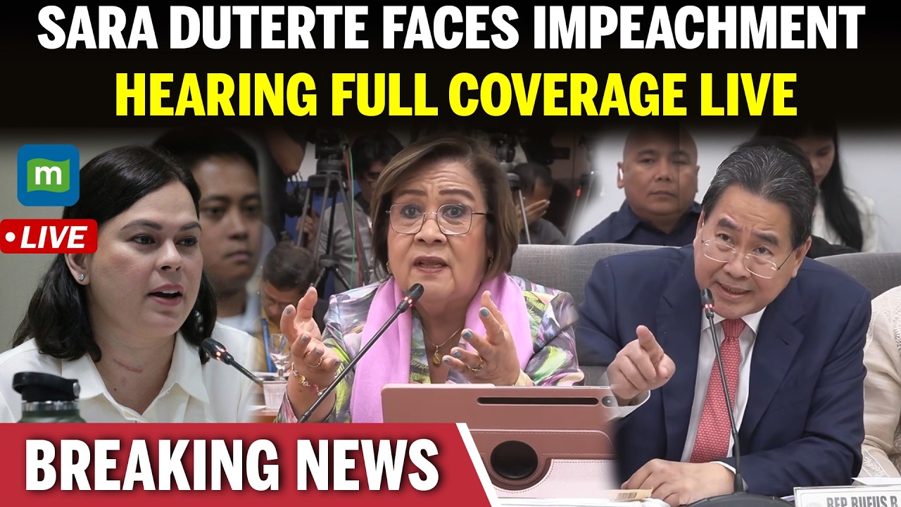 LIVE: House of Representative Committee On Justice Hearing: Impeachment Hearing On VP Sara Duterte