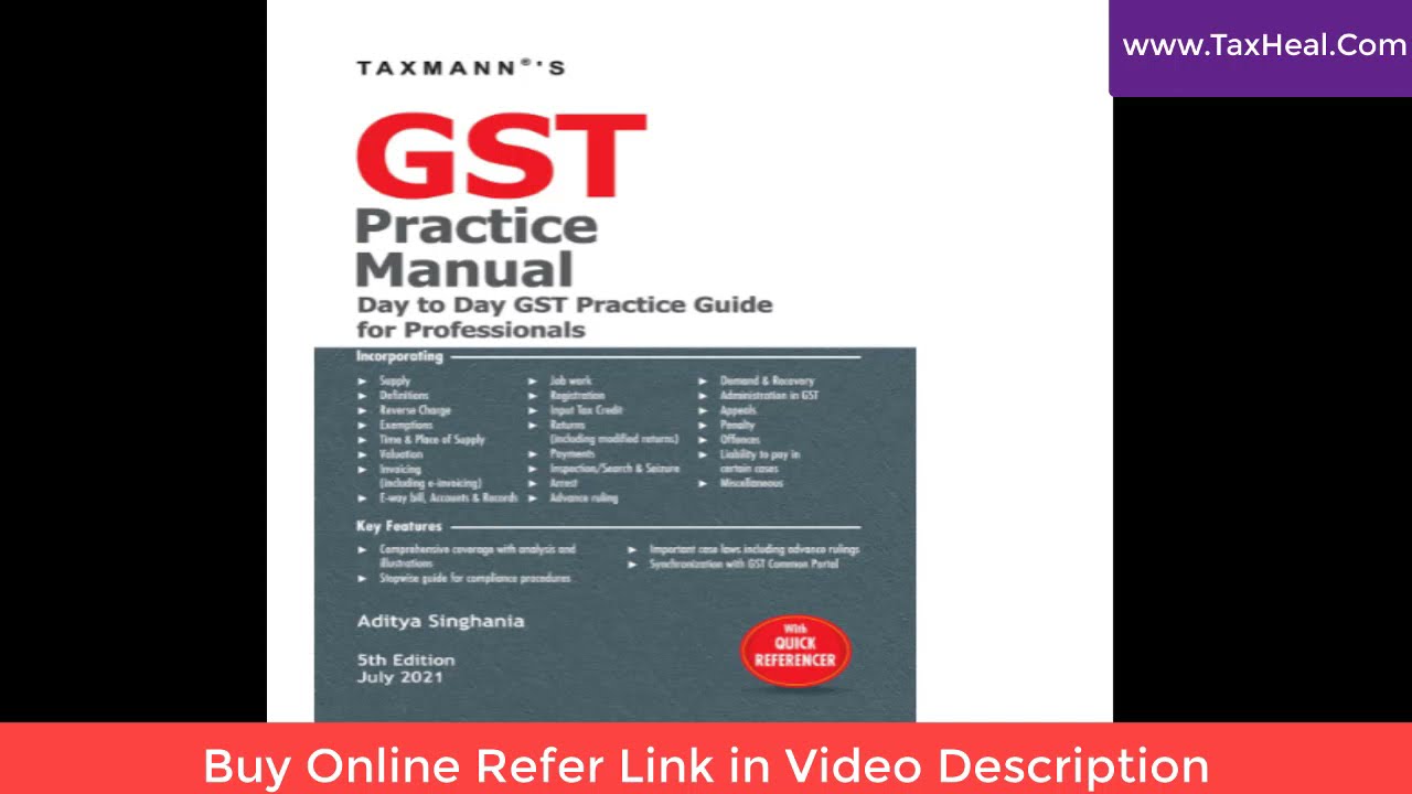 GST Practice Manual 2021 for professionals I CA Satbir Singh