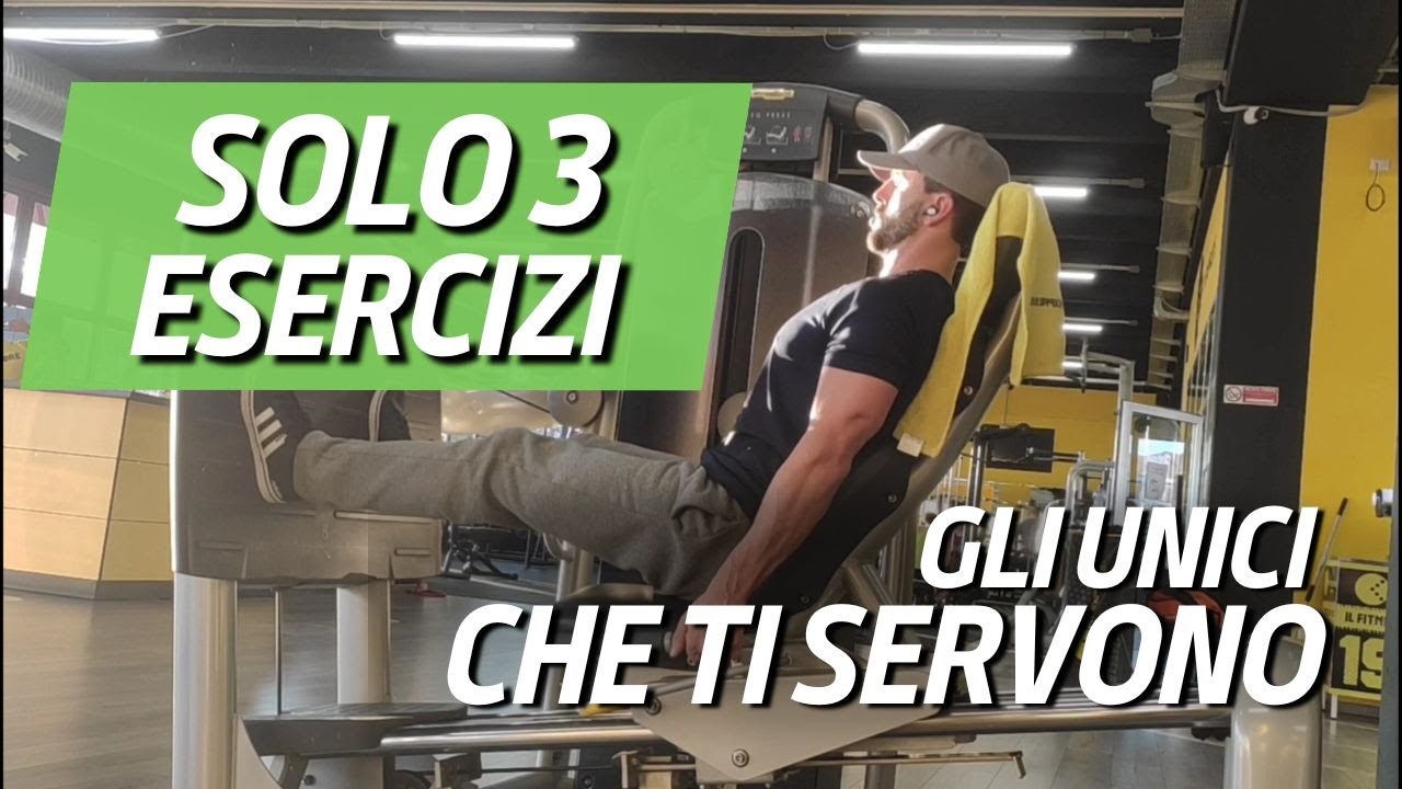 Gli UNICI 3 esercizi che ti servono (se hai poco tempo e sei over 35)