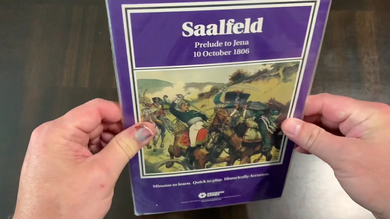Saalfeld: Prelude to Jena - 10 October 1806 (Decision Games) - Unboxing and Introduction