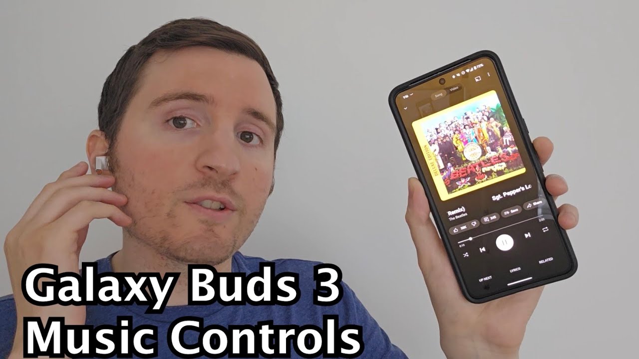 Как ставить на паузу и пропускать песни с помощью Samsung Galaxy Buds 3 / 3 Pro!