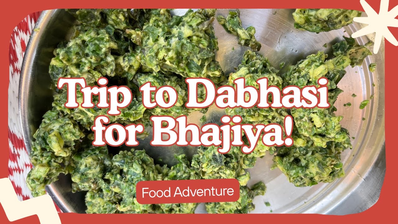 Food Adventure to Dabhasi for Crispy Bhajiya! 😋#vlog #food #foodie #youtube #viral #shortsfeed