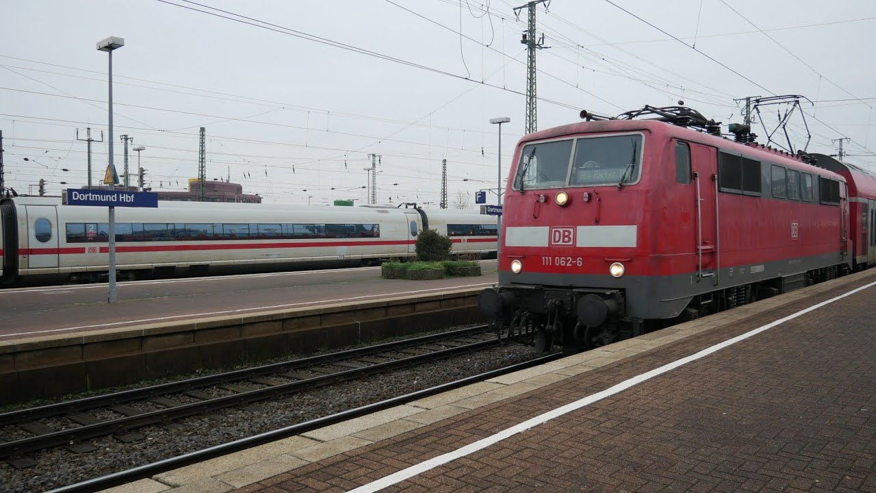 Züge in Dortmund HBF mit Br 462 401 111 402 146 403 429 101 643 1440 422 633 640 644 428