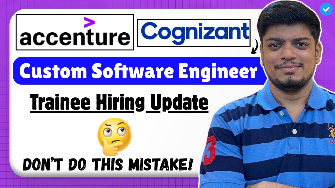 Accenture набирает инженеров-разработчиков ПО | Не совершайте этой ошибки | Cognizant набирает ст...