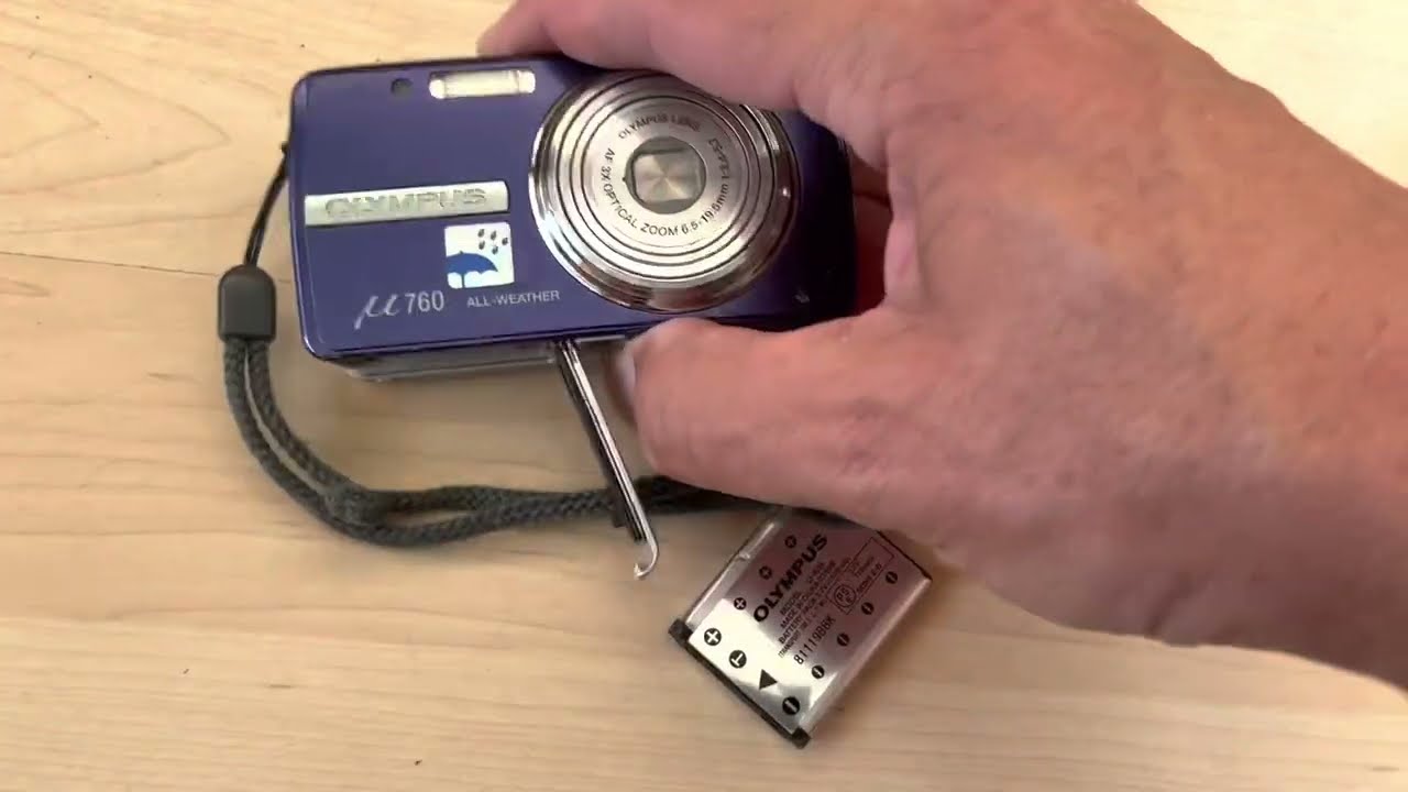 Olympus mju 760 digital old photo camera test review tutorial