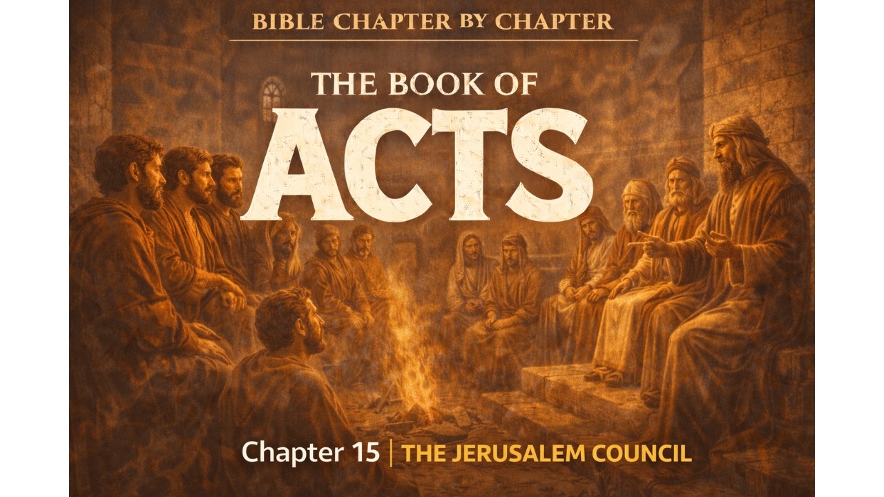 The Jerusalem Council: What Must Be Done to Be Saved? Acts 15 (WEB) | Bible Chapter by Chapter Study