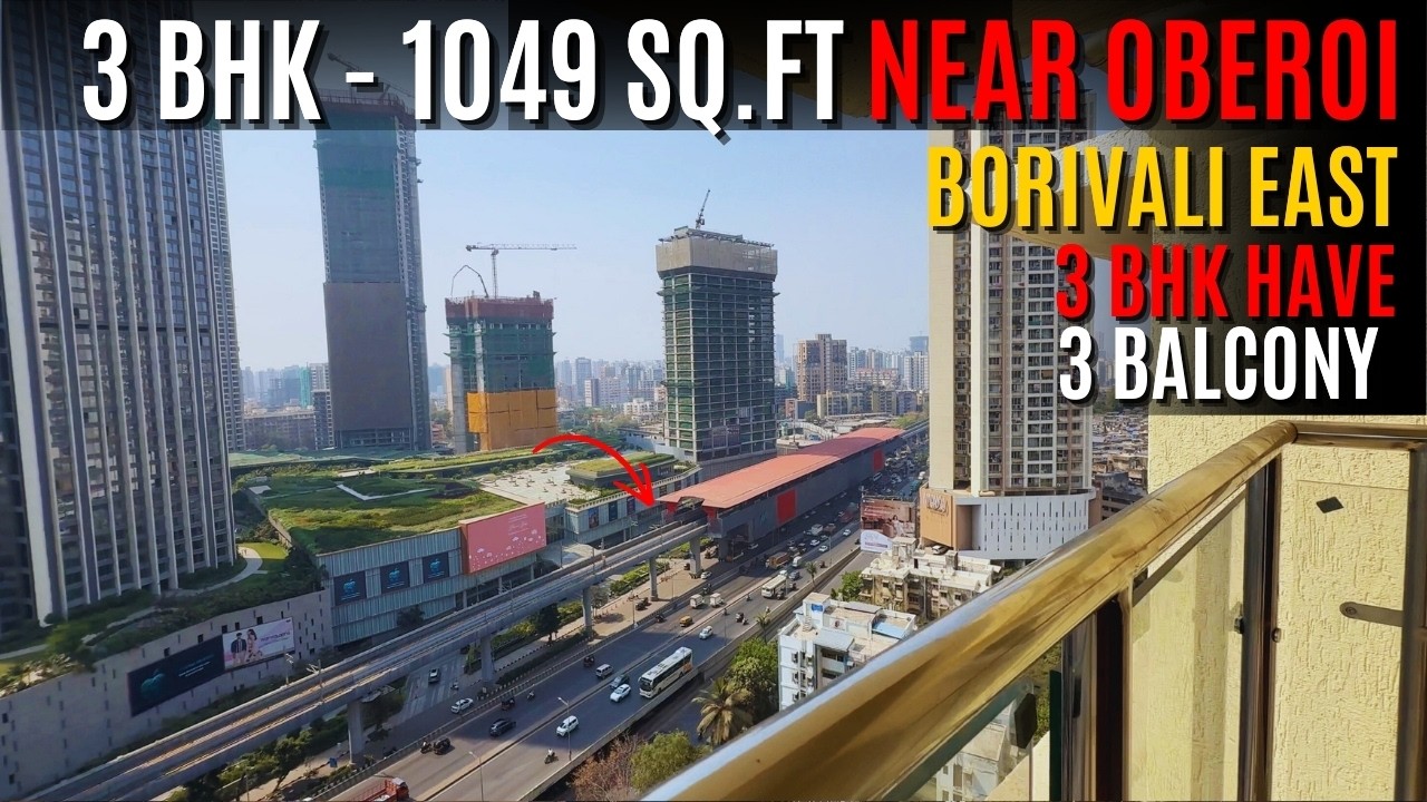 3 bhk flat near Oberoi sky city Borivali East | Ready to move | National Park View | Mumbai