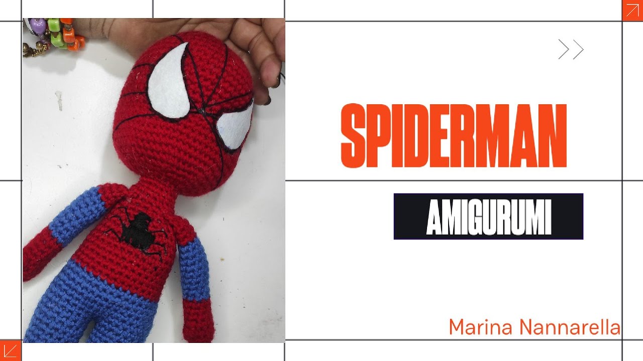 i bambini lo ameranno, guadagna ai mercatini con SPIDERMAN AMIGURUMI, Uomo ragno amigurumi