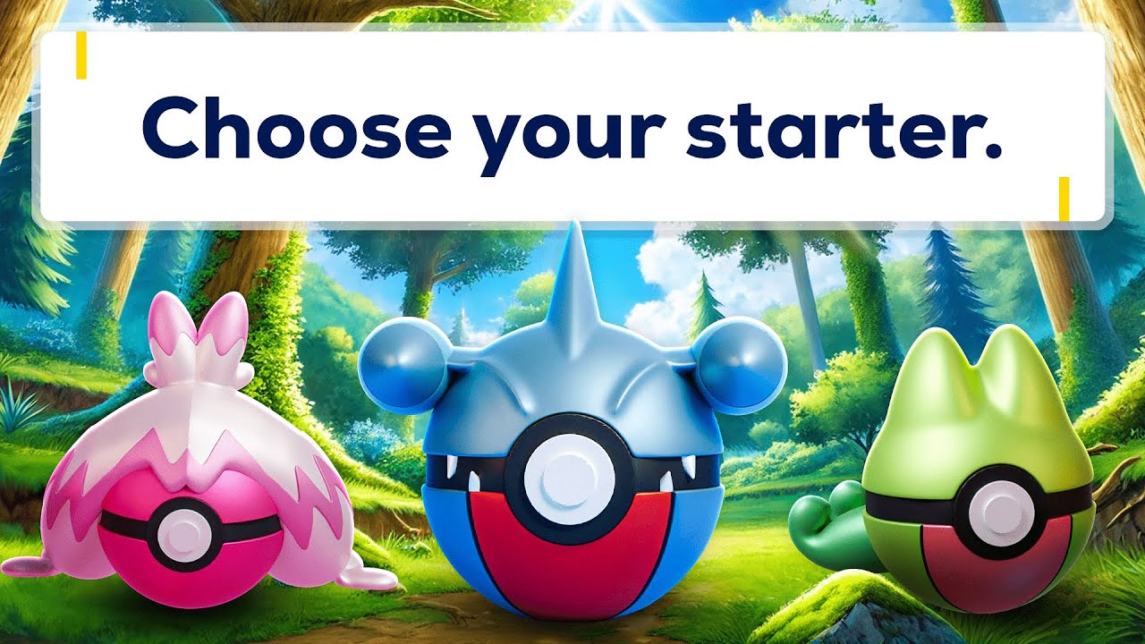Choose Your Starter Pokemon by Their Matching Poké Ball