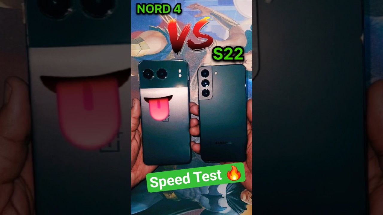 Samsung s22 Vs Oneplus  Nord 4 speed tast ✨️ #Samsung #samsungs22 #vs #shorts #short