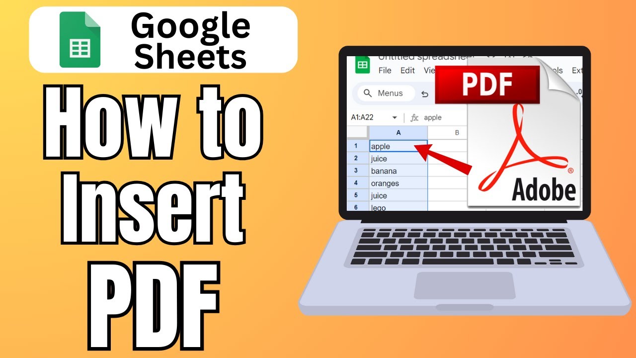 How to Insert PDF in Google Sheets Cells (2024)