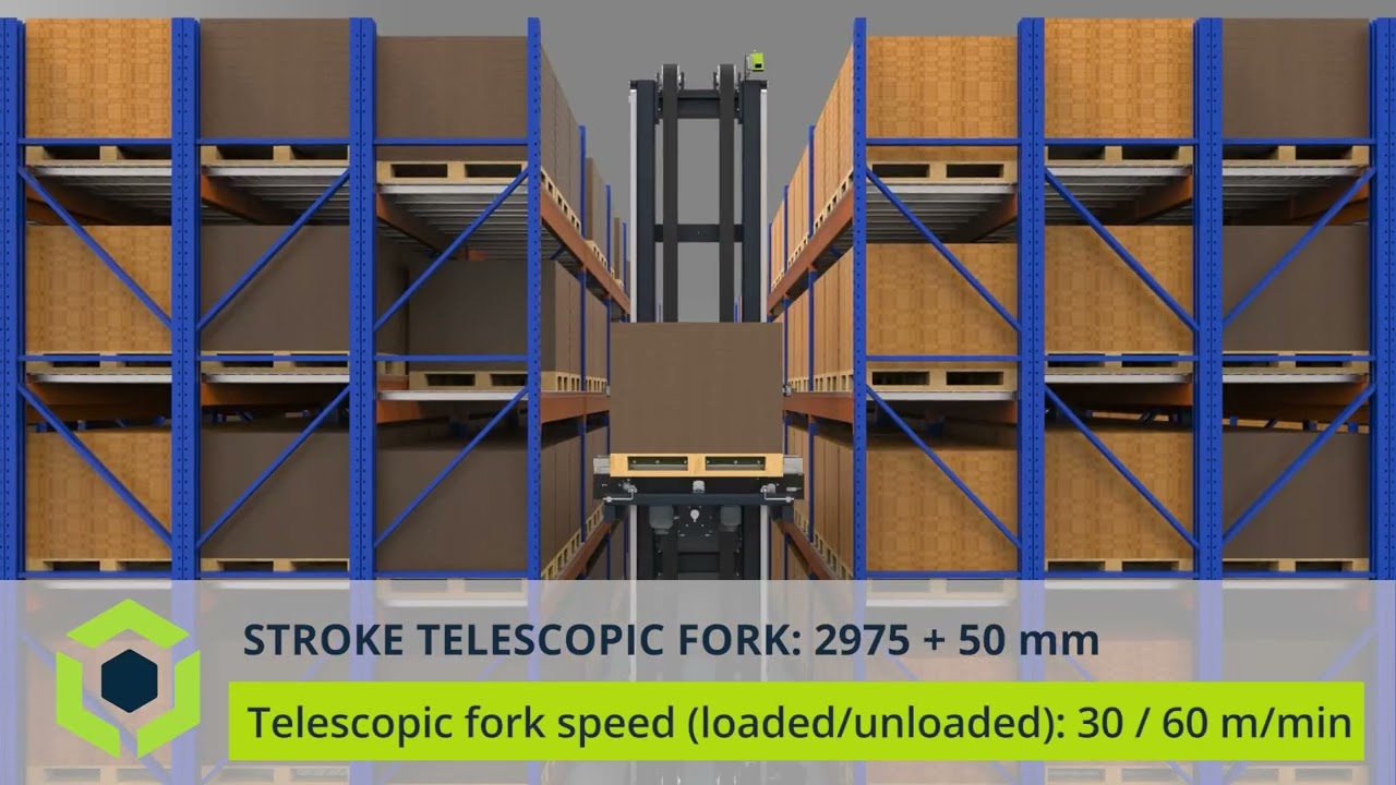 Euro pallets in lofty heights
