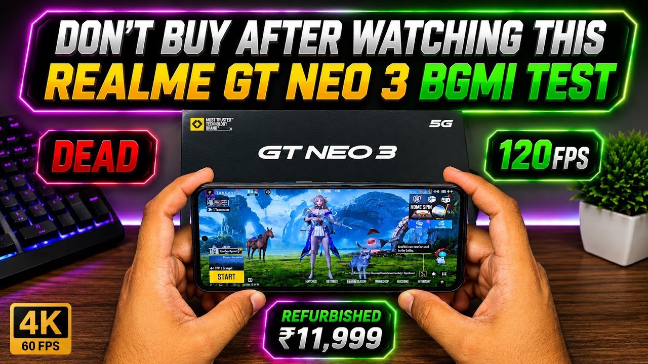 Realme GT Neo 3 Bgmi Test 😱 in 2025
