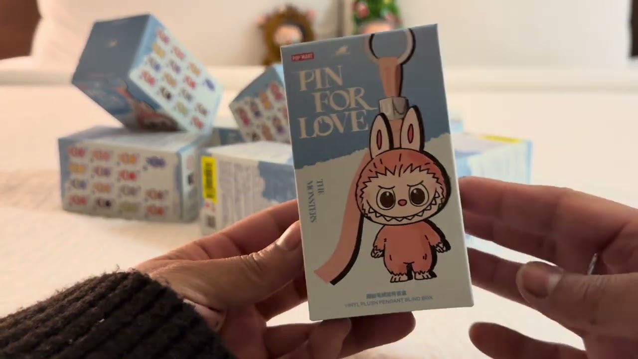 ASMR - Quick box open & dump - Pin for Love Labubu - Pop Now