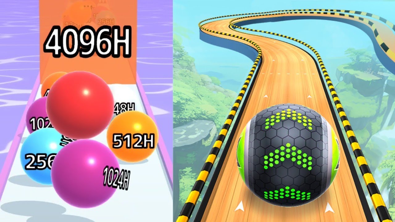 2048 | Ball Run 2048! Infinity Mode vs Going Balls #cutiepie22yt
