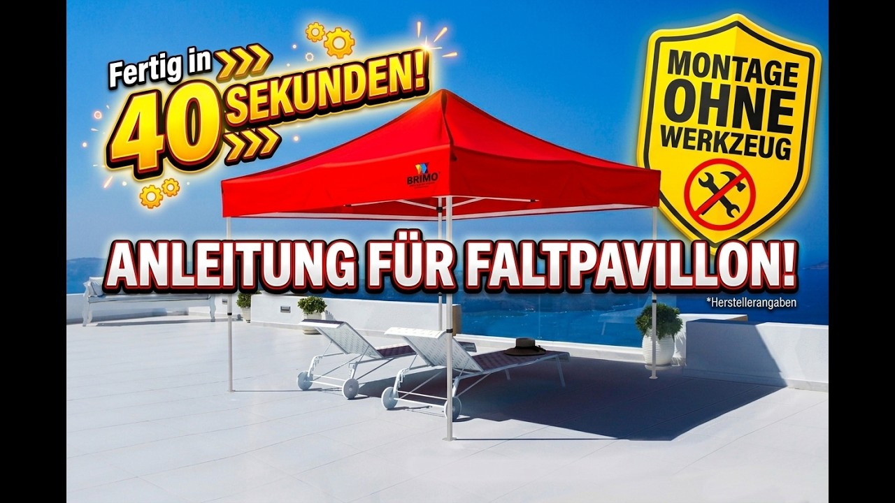 Faltzelt, Faltpavillon, Partyzelt aufbau / brimo-faltzelt.de