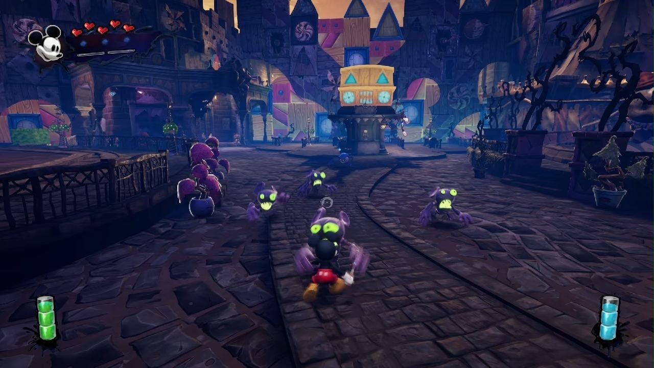 Disney Epic Mickey: Rebrushed- FULL GAME WALKTHROUGH GAMEPLAY PART2- GREMLIN VILLAGE- SLALOM