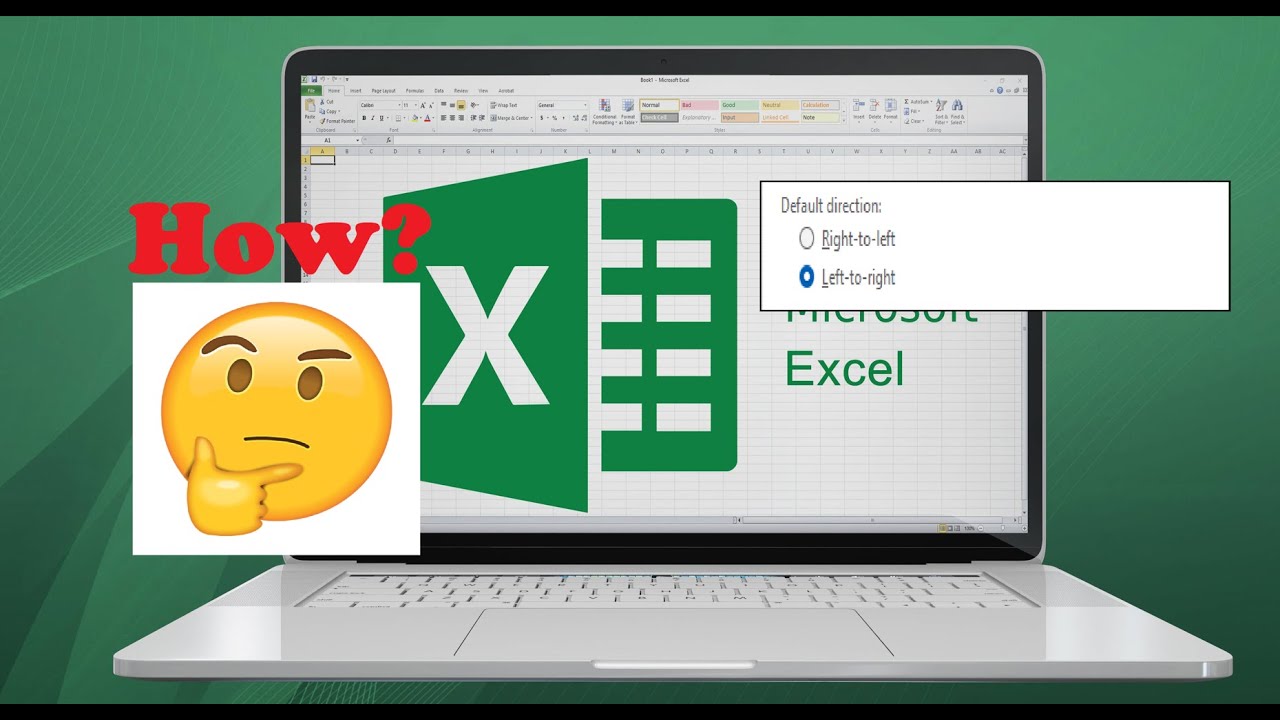 Как быстро изменить направление листа по умолчанию в Microsoft Excel слева направо или справа налево