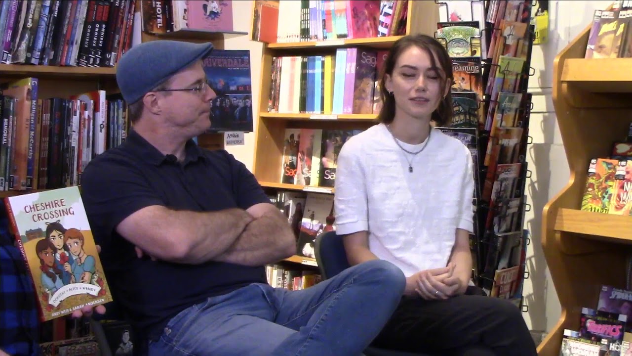 Aug 2019's KIDS GN-of-the-month Club meeting for CHESHIRE CROSSING with A. Weir & S. Andersen!