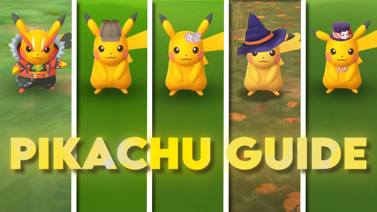 Pok&eacute;mon GO | Pikachu All Costumes Guide