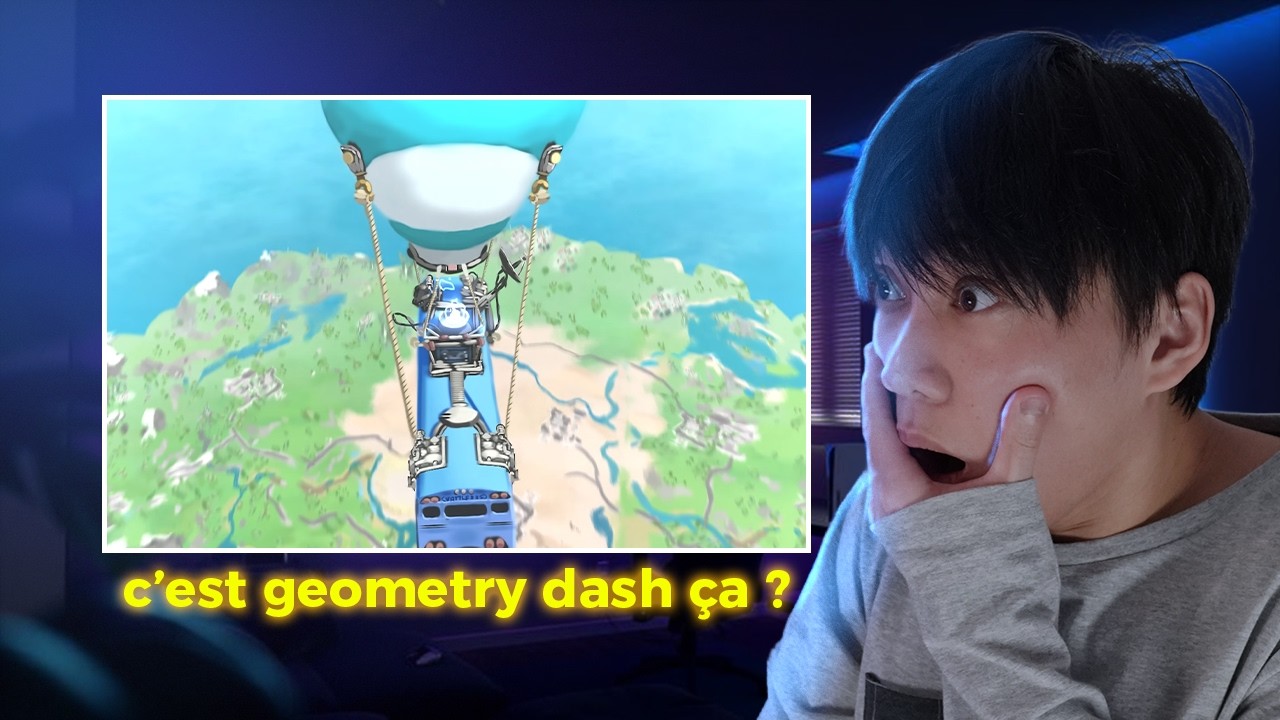 FORNITE DANS GEOMETRY DASH ??? (REACT)