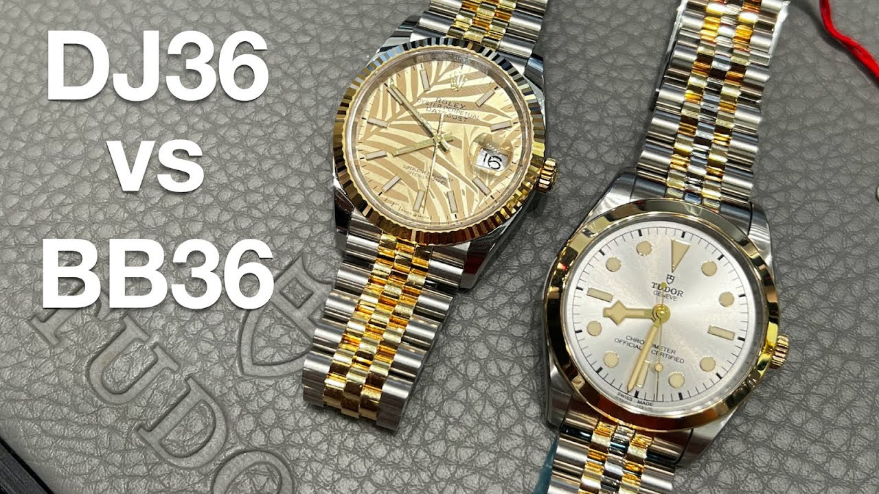 Сравнительный обзор новых часов 2022 года TUDOR BlackBay36 Steel & Gold (BB36 S&G) и ROLEX DateJu...