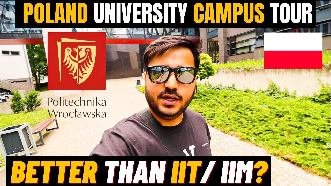 Poland ki University ka Campus Tour|  Politechnika Wroclawska| Study in Poland 2024 for Indians