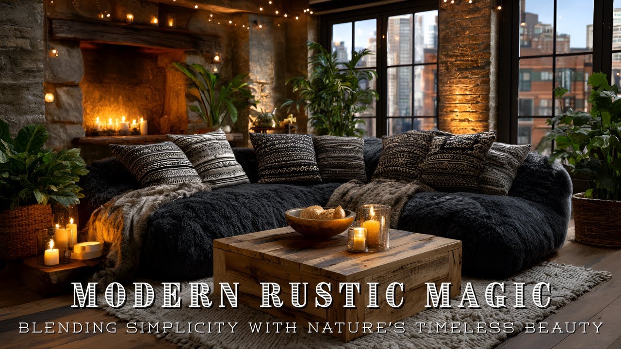 Rustic Warmth Meets Modern Simplicity | Earth Tone Home Decor & Natural Wood Inspiration