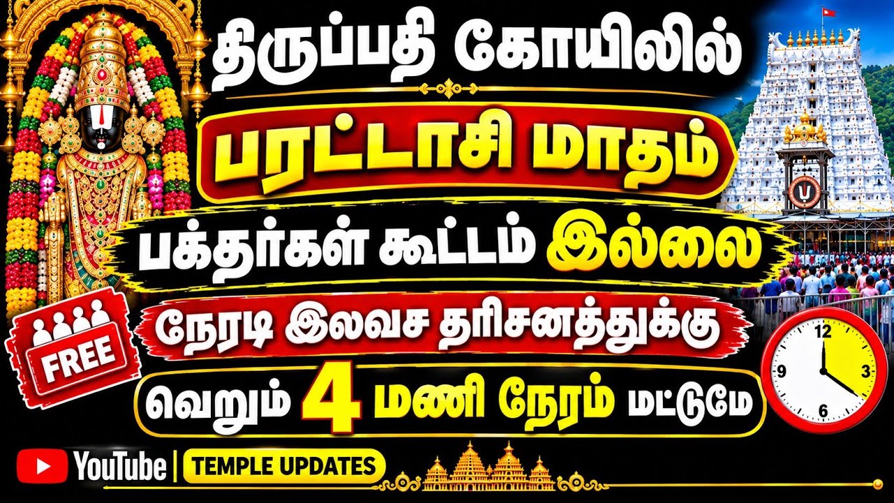 TTD Latest Updates| Today Tirupati Present Situation| Tirumala Darshan Today| Tirupati Darshan Crowd