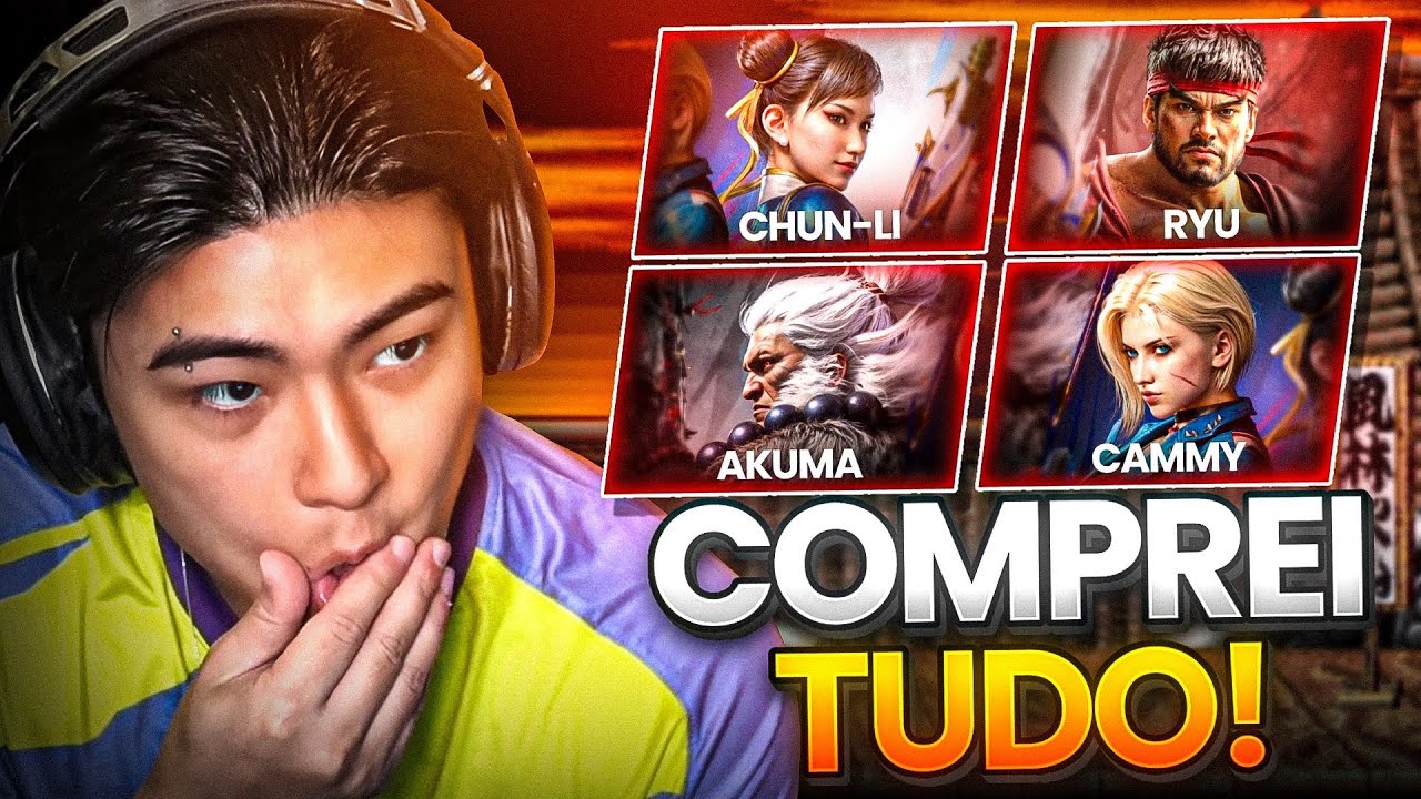 COMPREI TODOS OS PERSONAGENS DO STREET FIGHTER NO COD MOBILE!