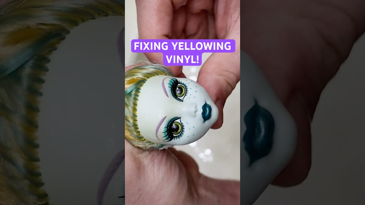 Реставрируем Monster High Dawn of the Dance Lagoona Blue! Устраняем протечку клея и пожелтение ви...