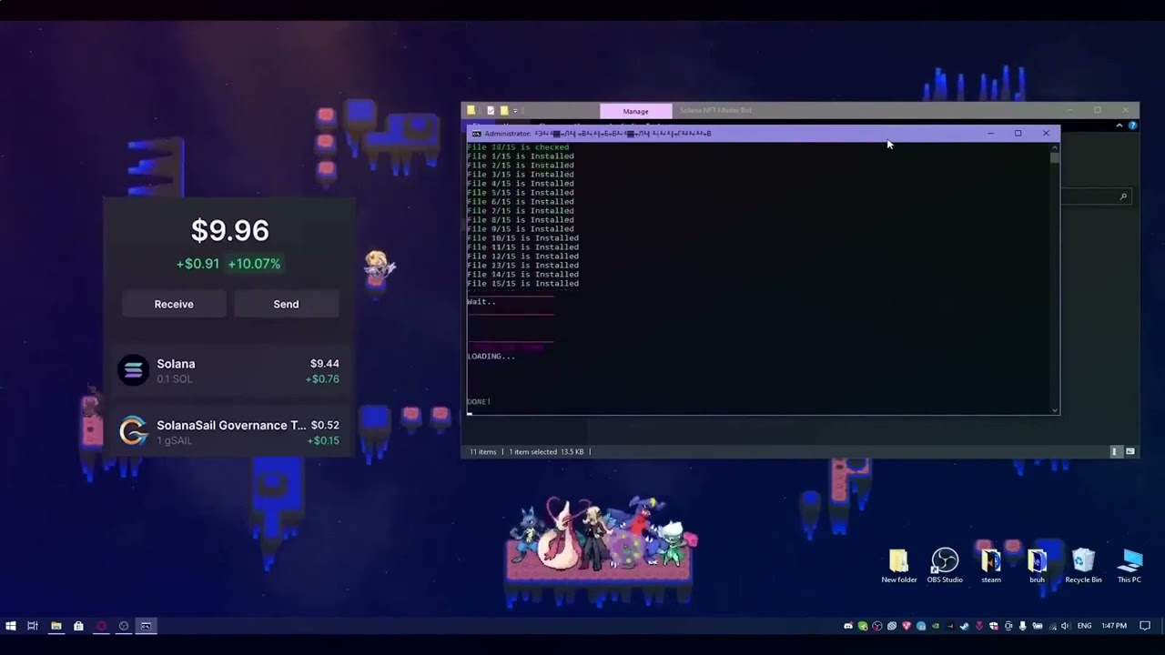 Solana Bot | Descarregar gratuitamente NFT Auto Farm/Mint Working Novembro 2022