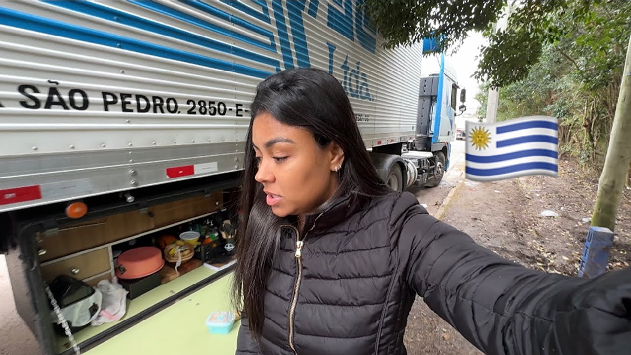 72horas morando na rua em um caminhão , no Uruguai 🚛 🇺🇾.