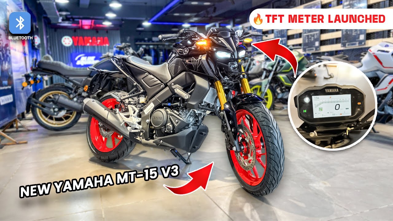 2025 Yamaha New MT15 TFT Meter Launch On Road Price All Features New Update & Colour Theme 
