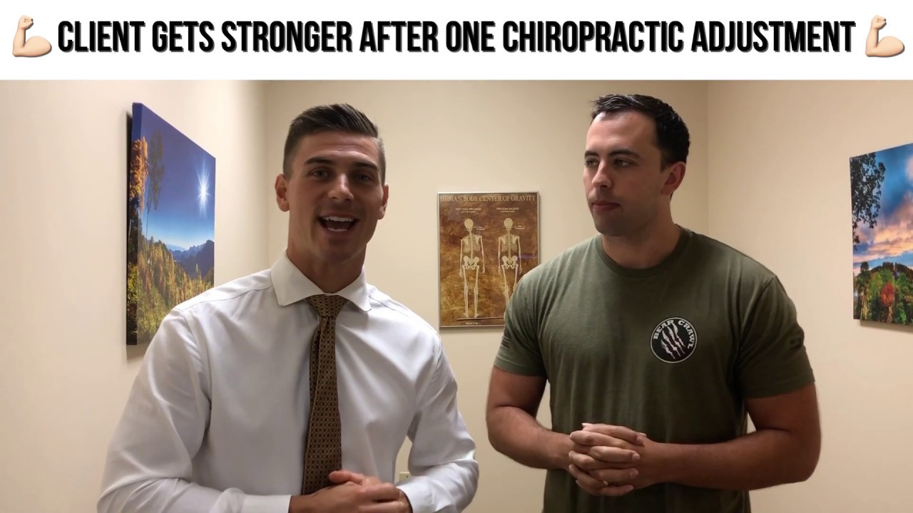 Client gets stronger after one chiropractic adjustment