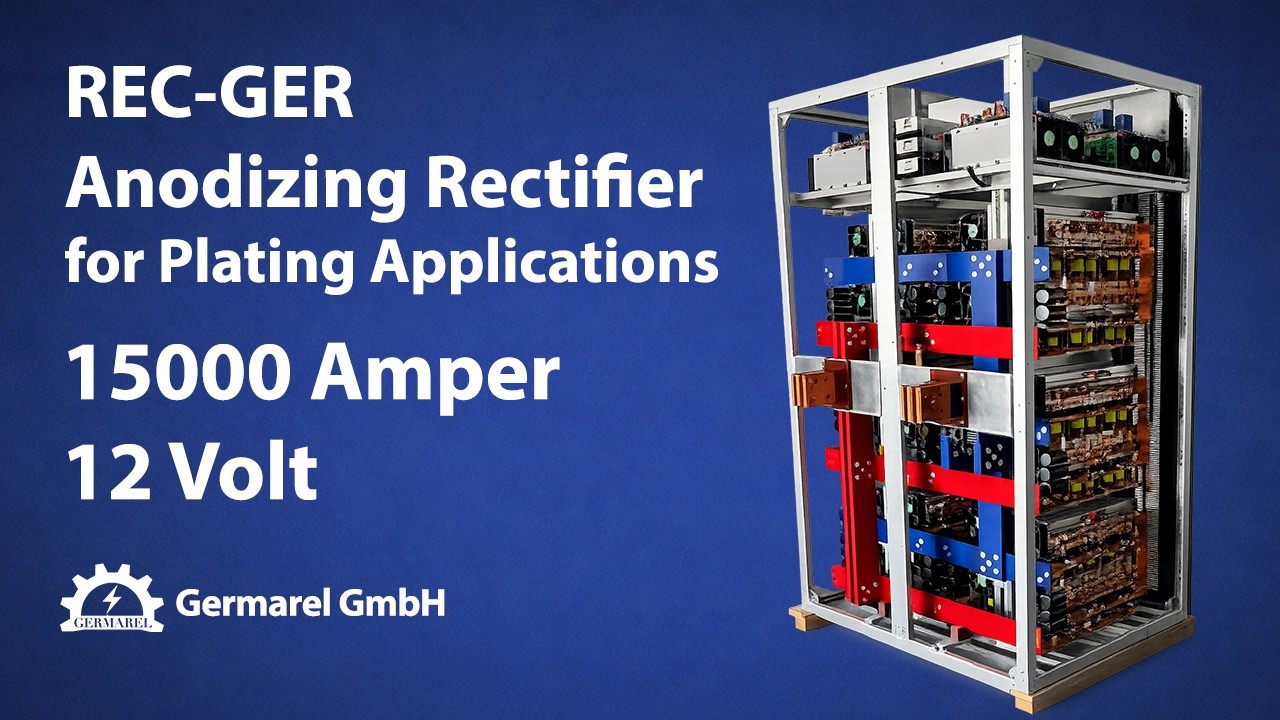 REC-GER | 12Volt 15000 Amper 10000 Amper Switchmode Rectifier Electroplating Rectifier