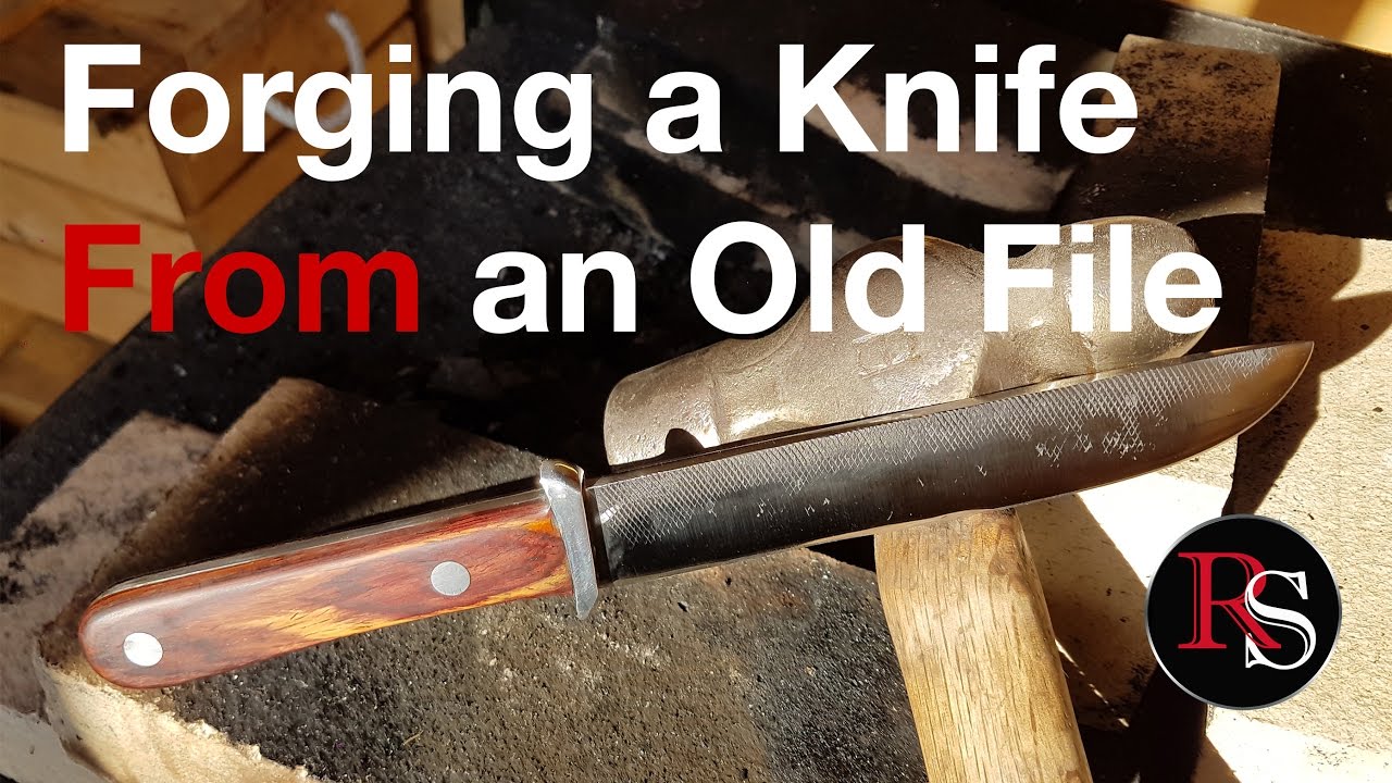 How To Make a Knife From An Old File - Blacksmithing