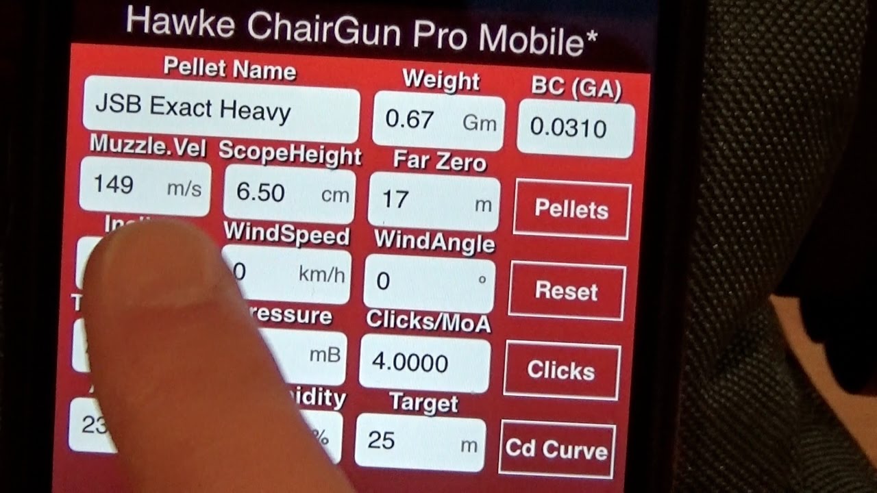 Hawke Chairgun Pro - Ballistiksoftware Tutorial auf Deutsch